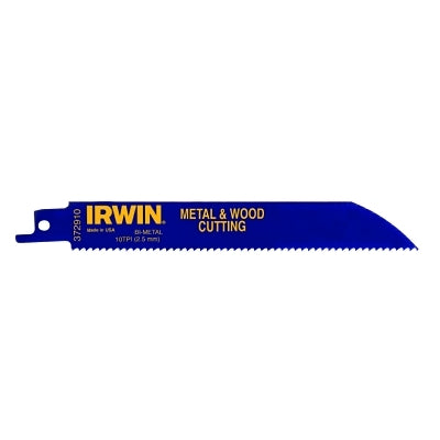 Irwin 372110P5 Metal & Wood Cutting Reciprocating Blades with WeldTec, 12 in, 10/14 TPI, 5/PK