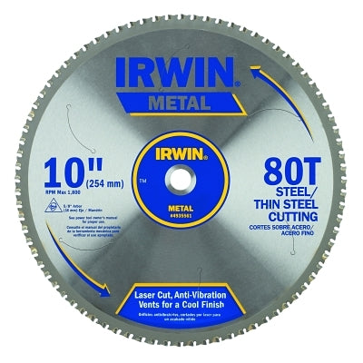 Irwin 4935561 Metal Cutting Blades, 10 in, 80 Teeth