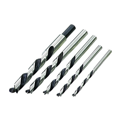 Irwin 49600 Brad Point Drill Bit Sets, 3/16 in - 1/2 in Cut Dia.