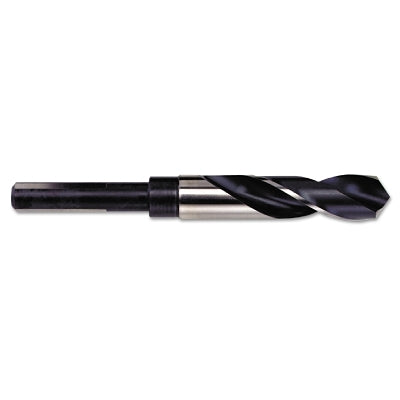 Irwin 91141 Silver and Deming High Speed Steel Fractional 1/2 in Reduced Shank Drill Bit, 41/64 in