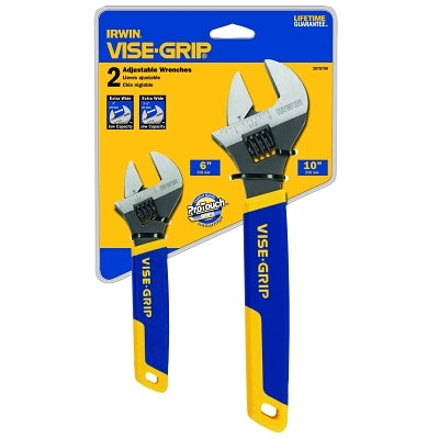 Irwin 2078700 2 PIECE ADJUSTABLE WRENCH DISPLAY (6" & 10")