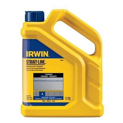 Irwin 65101ZR Strait-Line Standard Marking Chalk  5 lb  Bottle  Blue