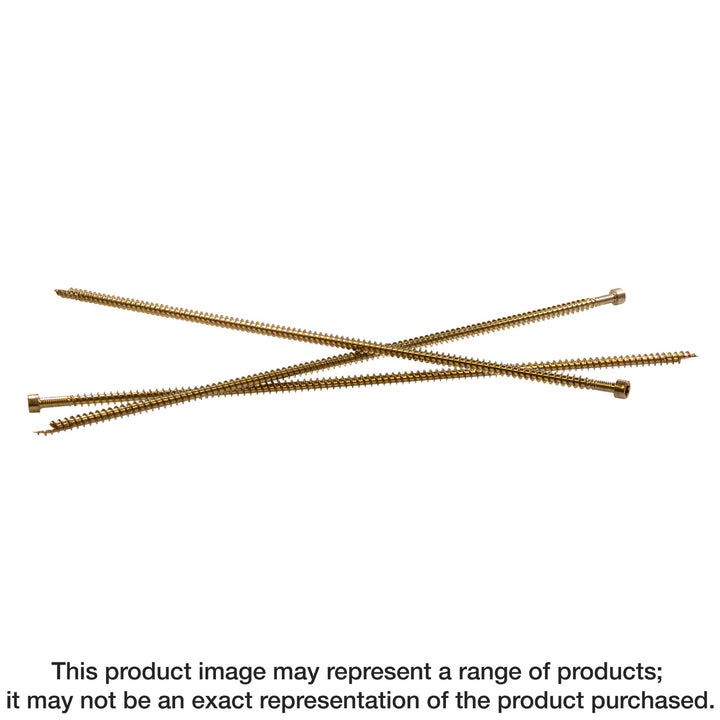 Simpson SDCFC271958 Strong-Drive SDCFC TIMBER-CFC Screw — 0.390 in. x 19-5/8 in. T50, Yellow Zinc 50-Qty