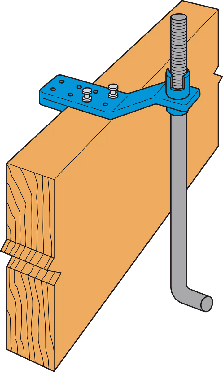 Simpson AM 5/8 AnchorMate 5/8-in. Dia. Anchor Bolt Holder — Blue 100-Qty