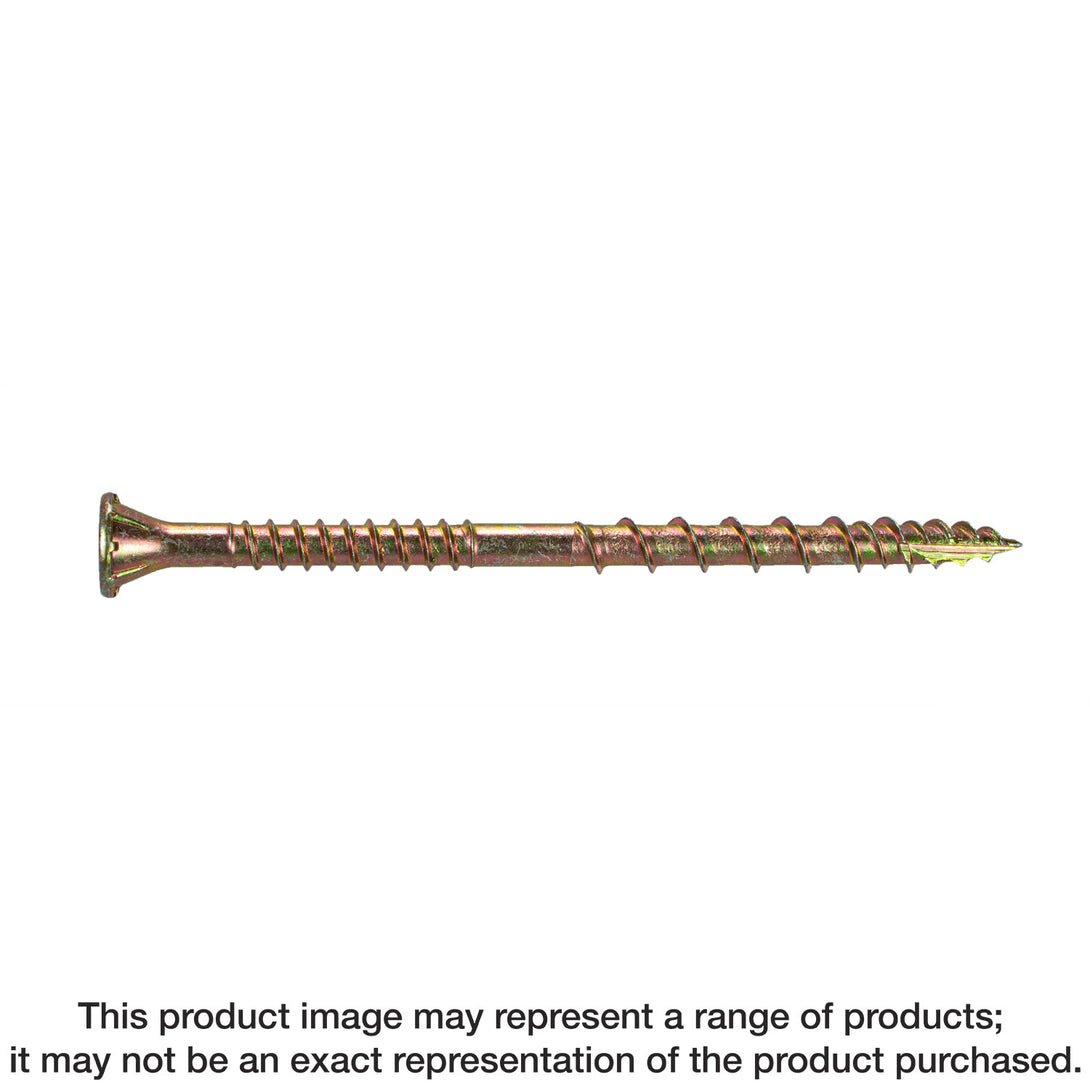 Simpson CSVZ3R210 Strong-Drive CSV Construction Screw — #10 x 3 in. T25, Flat Head, Yellow Zinc 210-Qty