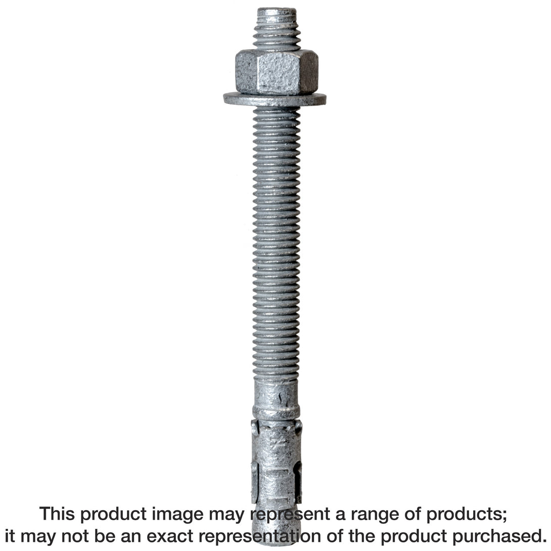 Simpson STB2-62412MGR20 Strong-Bolt 2 — 5/8 in. x 4-1/2 in. Mechanically Galvanized Wedge Anchor 20-Qty