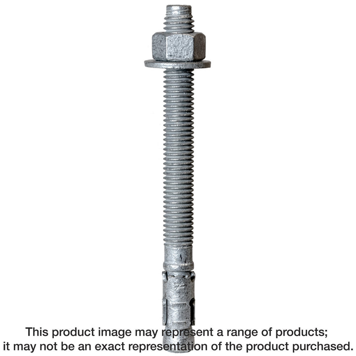 Simpson STB2-62412MGR20 Strong-Bolt 2 — 5/8 in. x 4-1/2 in. Mechanically Galvanized Wedge Anchor 20-Qty