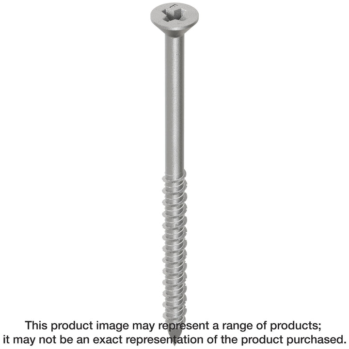 Simpson TTN25400PFSS Titen 1/4 in. x 4 in. Phillips Flat-Head Stainless-Steel Concrete and Masonry Screw 100-Qty