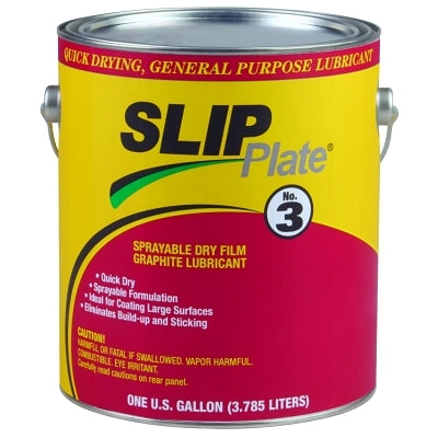 Precision Brand 45536 SLIP Plate No. 3 Dry Film Lubricants, 1 gal Can