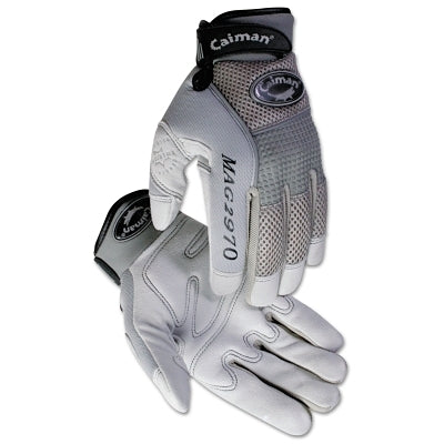 Caiman 2970M MECH GLOVE GRY SPLIT DEER PALM