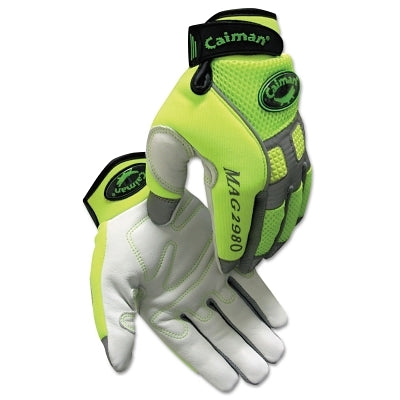 Caiman 2980M MECH GLV HI-VIS GOAT GRAIN PALM