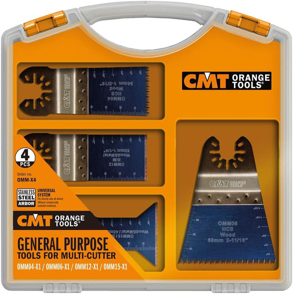 CMT Orange Tools OMM-X4 GENERAL PURPOSE SET FOR MULTI-CUTTERS (4-PCS.)