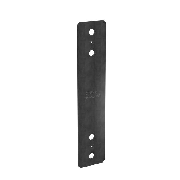 Simpson PS418PC PSPC 4 in. x 18 in. Black Powder-Coated Piling Strap