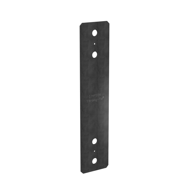 Simpson PS418PC PSPC 4 in. x 18 in. Black Powder-Coated Piling Strap