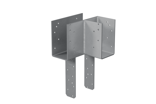 Simpson ECCLRQ666SDS ECCLRQ L-Shape End Column Cap for 6x Beams, 6x Post w/ SDS Screws, Skewed Right