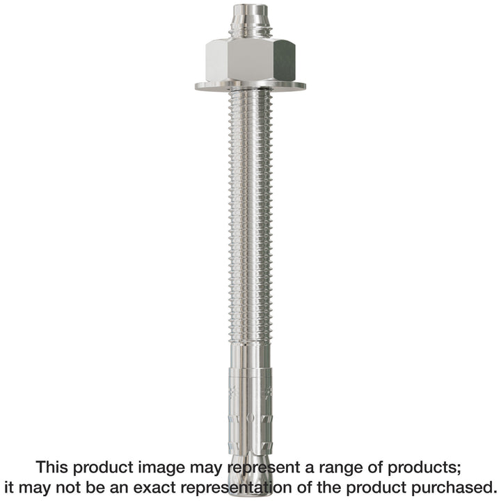 Simpson STB2-505124SS Strong-Bolt 2 — 1/2 in. x 5-1/2 in. Type 304 Stainless-Steel Wedge Anchor 25-Qty