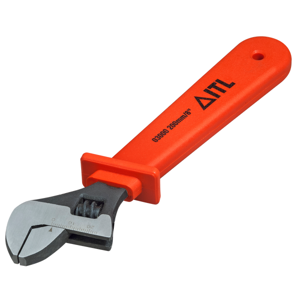 ITL 03000 1,000v Insulated Adjustable Wrench 8"