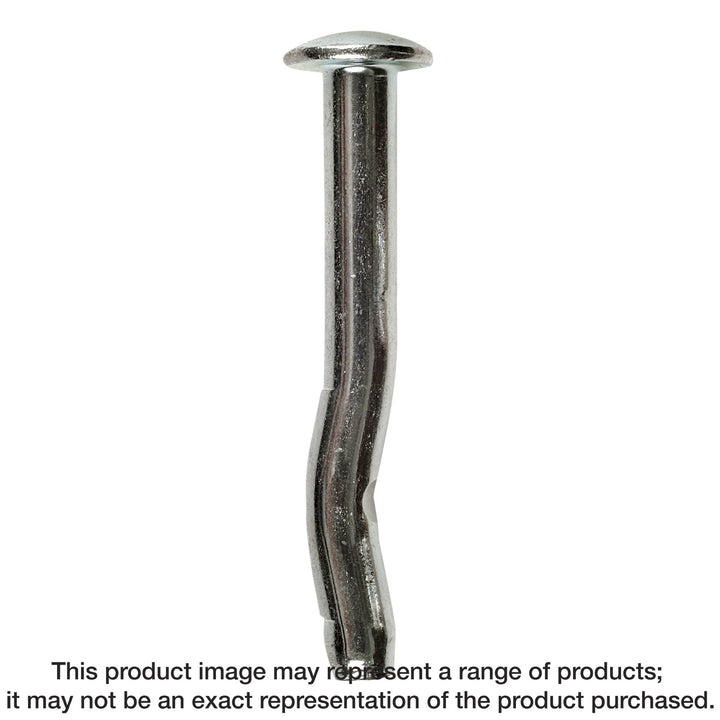 Simpson CD25300M Crimp Drive 1/4 in. x 3 in. Zinc-Plated Mushroom Head Anchor 100-Qty