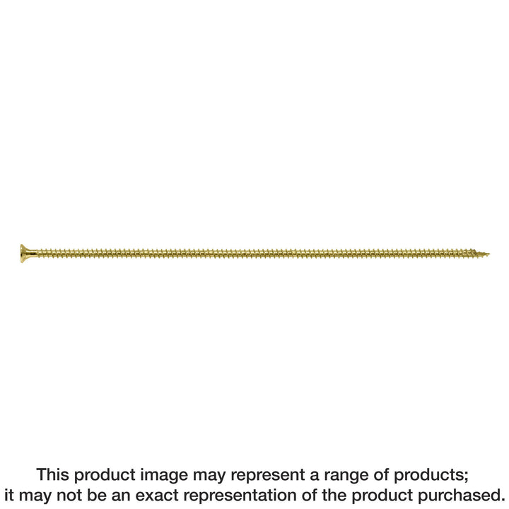 Simpson SDCF271958 Strong-Drive SDCF TIMBER-CF Screw — 0.390 in. x 19-5/8 in. T50, Yellow Zinc 100-Qty