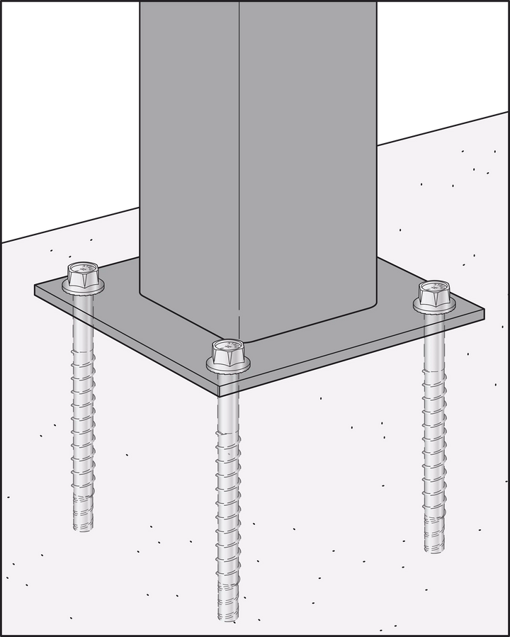 Simpson THD50600H6SS Titen HD 1/2 in. x 6 in. Type 316 Stainless-Steel Heavy-Duty Screw Anchor 20-Qty