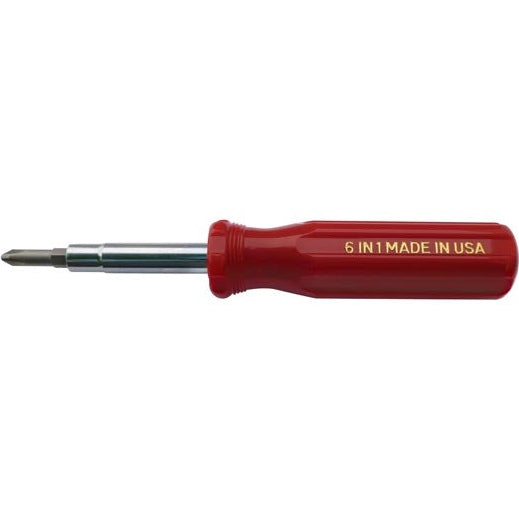 ALFA Tools SCD62 6 IN 1 RED PHILLIPS /SQUARE RECESS SCREWDRIVER 12/pack