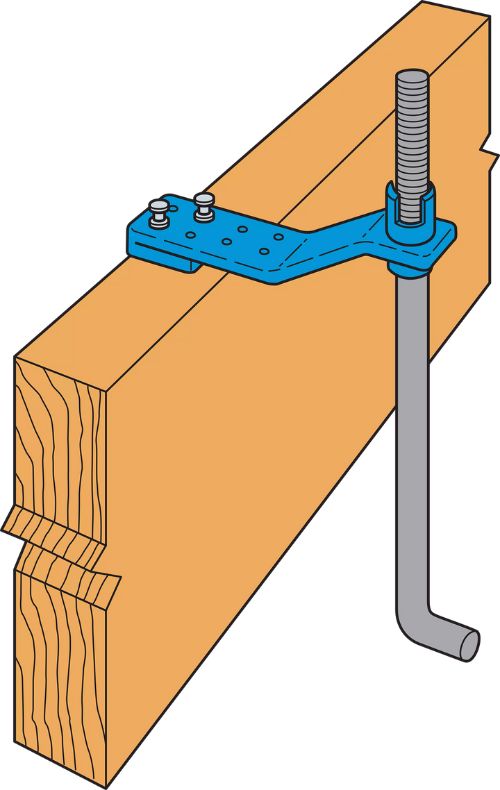 Simpson AM 5/8 AnchorMate 5/8-in. Dia. Anchor Bolt Holder — Blue 100-Qty