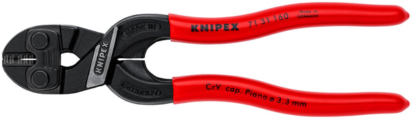 Knipex 71 31 160 SBA 6-1/4" CoBolt® S Compact Bolt Cutters-Notched Blade