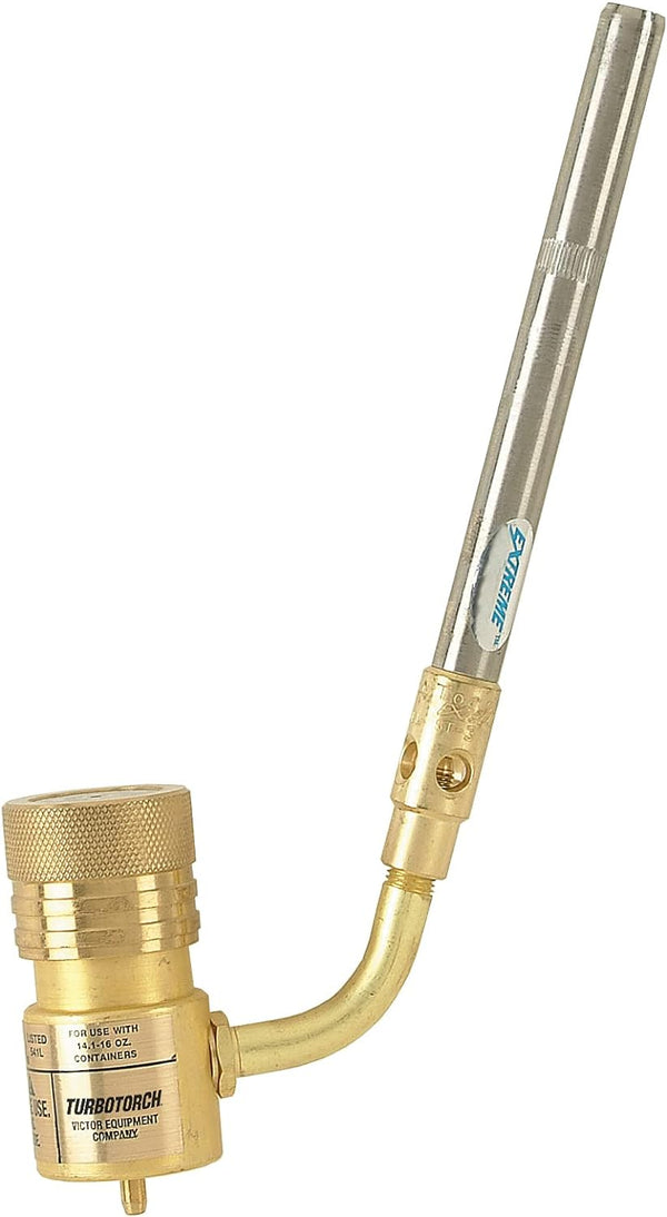 TURBOTORCH 0386-0403 STK-9 Hand Torch Kit for Soft Soldering and Brazing Copper, Brass, Steel, Bronze, Aluminum, Propane/Mapp Pro, Extreme Swirl Technology, 360 Degree, STK-R Regulator, ST-3 Tip