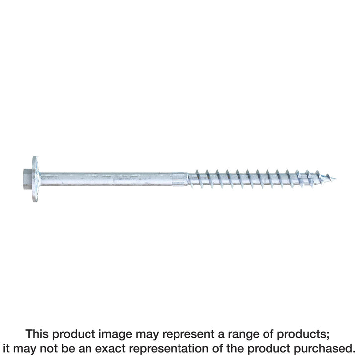 Simpson SDWH27600G Strong-Drive SDWH TIMBER-HEX HDG Screw — 0.276 in. x 6 in. 3/8 Hex 300-Qty