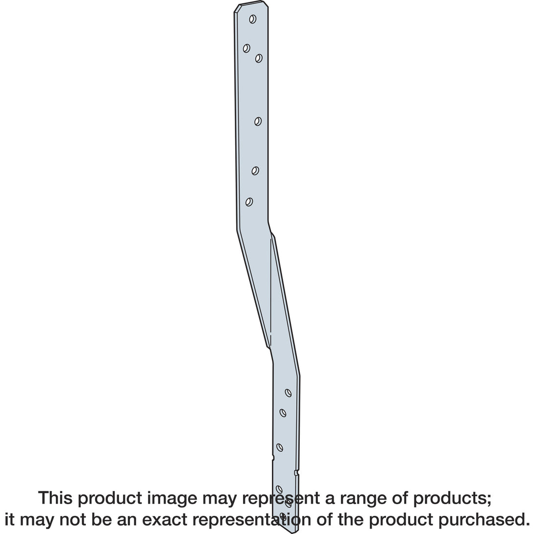 Simpson HTSQ20ZKT HTSQ 20-in. 14-Gauge ZMAX Galvanized Heavy Twist Strap with Screws 30-Qty