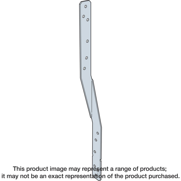 Simpson HTSQ20ZKT HTSQ 20-in. 14-Gauge ZMAX Galvanized Heavy Twist Strap with Screws 30-Qty