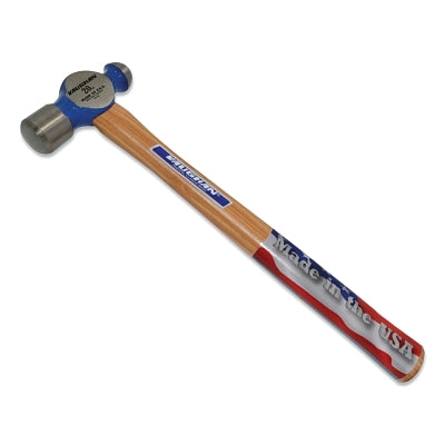 Vaughan TC120 Commercial Ball Pein Hammer  Hickory Handle  15 in  Forged Steel 20 oz Head