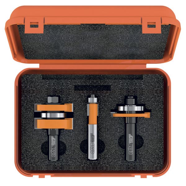 CMT Orange Tool 800.526.11 3-PIECE TONGUE & GROOVE CABINETMAKING SET