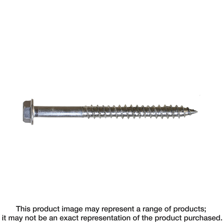 Simpson SDWH19500SS-R100 Strong-Drive SDWH TIMBER-HEX SS Screw — 0.185 in. x 5 in. 5/16 Hex, Type 316 100-Qty