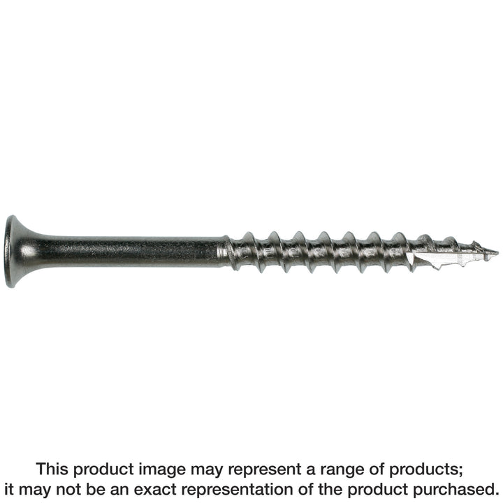 Simpson T10250DT5 Bugle-Head Wood Screw, 6-Lobe Drive — #10 x 2-1/2 in. T-25, Type 316 5 lb.