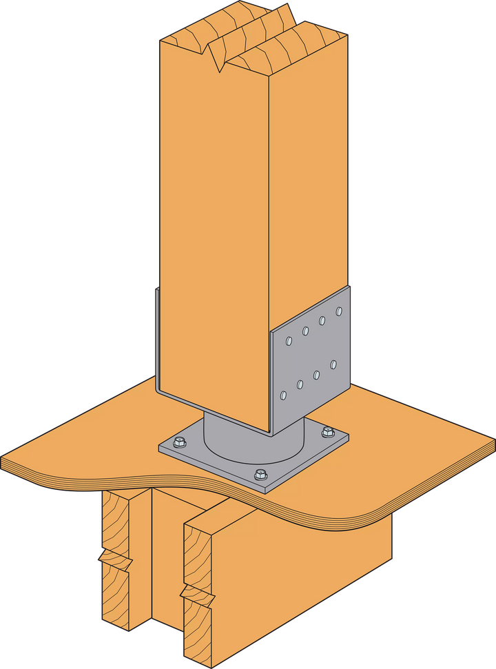 Simpson ECB66 ECB 2-in. Standoff Elevated Column Base for 6x6