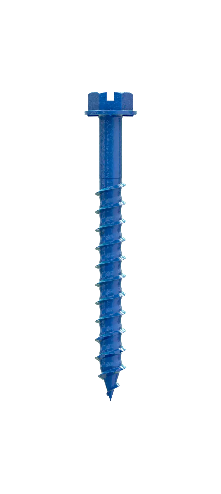 Simpson TNT25214HC25 Titen Turbo — 1/4 in. x 2-1/4 in. Hex-Head Concrete and Masonry Screw, Blue 25-Qty