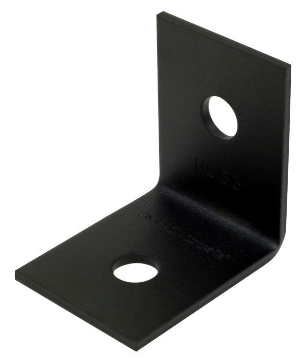 Simpson HL33PC HLPC 3-1/4 in. x 2-1/2 in. Black Powder-Coated Ornamental Heavy Angle