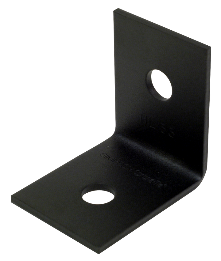 Simpson HL33PC HLPC 3-1/4 in. x 2-1/2 in. Black Powder-Coated Ornamental Heavy Angle