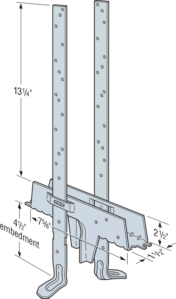 Simpson DETAL20 DETAL Galvanized High-Capacity Embedded Truss Anchor