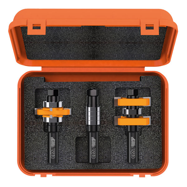 CMT Orange Tools 800.625.11 ADJ. TONGUE & GROOVE BIT SET FOR MISSION STYLE CABINET DOORS  S=1/2”