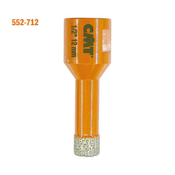 CMT Orange Tools 552-725 DIAMOND DRY HOLE SAW D=1”x1-9/16”x2-3/8’’  S=5/8”-11