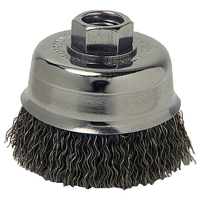 Anchor Brand 93717 Crimped Wire Cup Brush  6 in Dia.  5/8-11 Arbor  0.014 in Carbon Steel