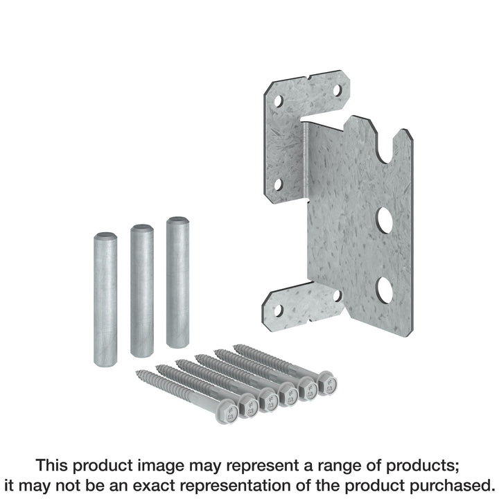 Simpson CJT3ZL CJTZ 12-Gauge ZMAX Galvanized Concealed Joist Tie with 3 Long Pins