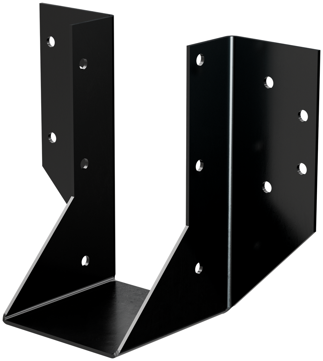 Simpson OHU48-SDS3 OHU Black Powder-Coated Ornamental Joist Hanger for 4x8 w/ Strong-Drive SDS Screws