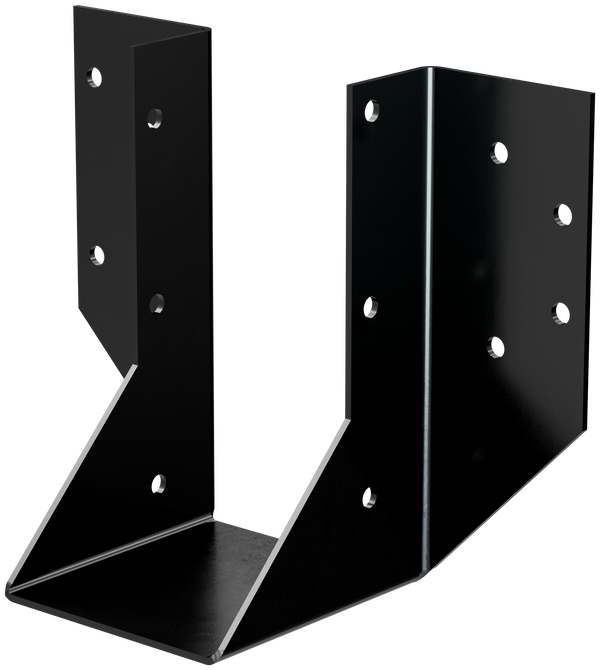 Simpson OHU48-SDS3 OHU Black Powder-Coated Ornamental Joist Hanger for 4x8 w/ Strong-Drive SDS Screws