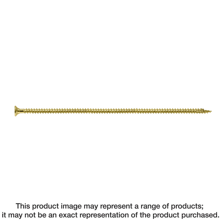 Simpson SDCF221134 Strong-Drive SDCF TIMBER-CF Screw — 0.315 in. x 11-3/4 in. T40, Yellow Zinc 250-Qty