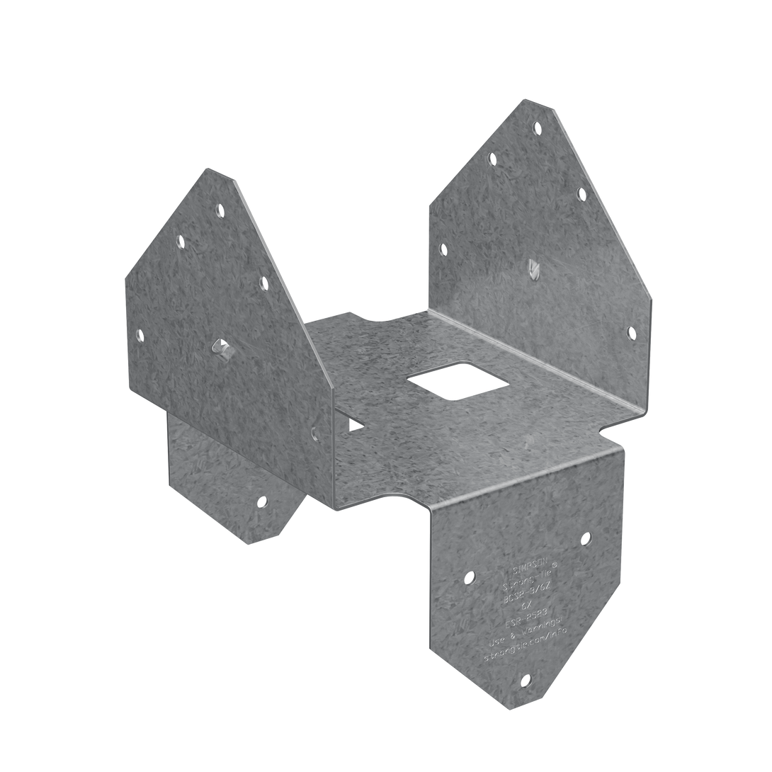 Simpson BCS2-2/4Z BCS ZMAX Galvanized Post Cap for Double 2x Beam, 4x Post