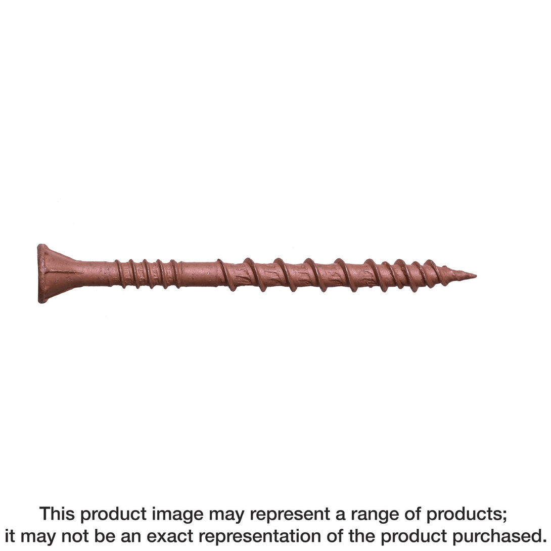 Simpson DSVR158R5LB Deck-Drive DSV WOOD Screw — #8 x 1-5/8 in. T-25, Flat Head, Quik Guard, Red 5 lb.