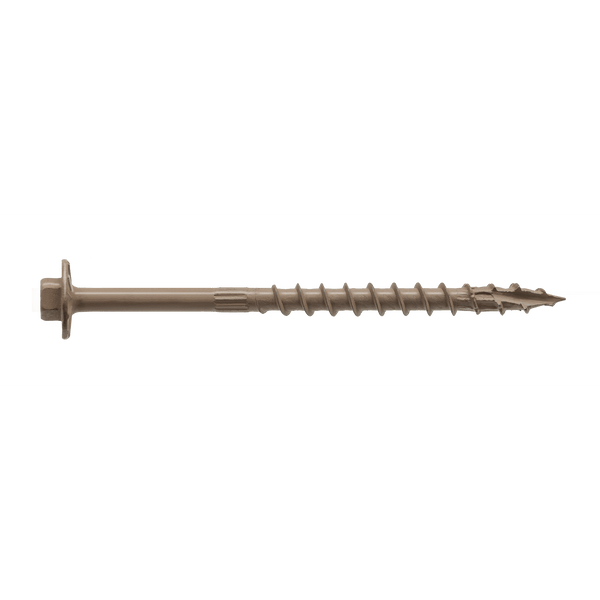 Simpson SDWH19400DB Strong-Drive SDWH TIMBER-HEX Screw — 0.195 in. x 4 in. 5/16 Hex, DB Coating 800-Qty